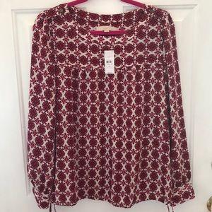 LOFT - *NWT* Printed Polyester Top